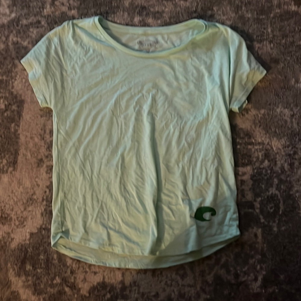 Mint green cropped Costa shirt